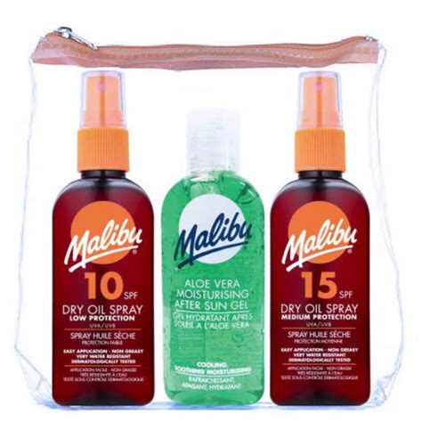 Malibu Travel Sun Set Dry Oil After Sun Gel 3 X 100 Ml 4 69