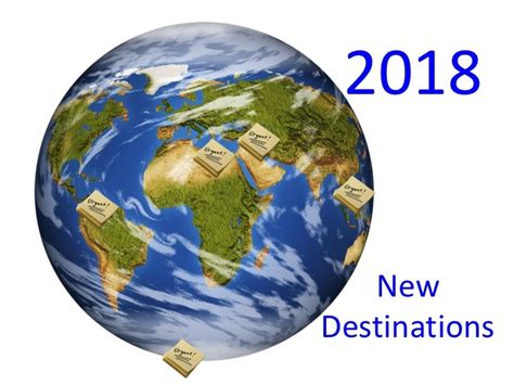 Many New Destinations For 2018 Retired And Travelling