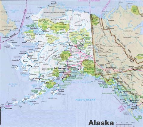 Map Of Alaska Showing Cities Map