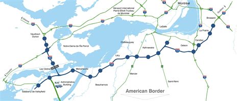 Map Of Autoroute 30 Toll Route That Bypasses Montreal To The South Montreal Map Trans