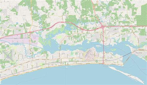 Map Of Biloxi Mississippi Streets And Neighborhoods