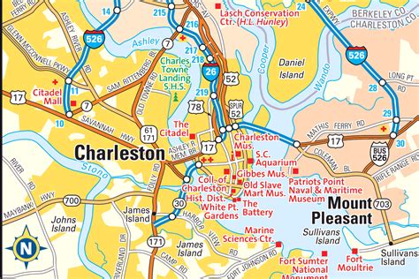 Map Of Charleston Sc Hotels Find Your Perfect Accommodation Paraiso Island