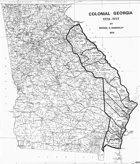 Map Of Georgia Colony In 1732 Secretmuseum