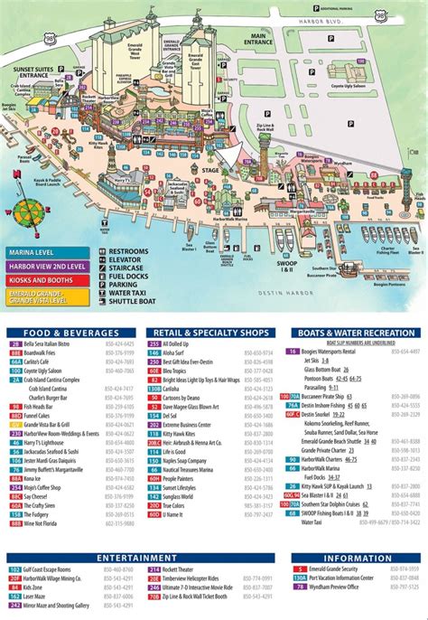 Map Of Hotels In Destin Florida Printable Maps