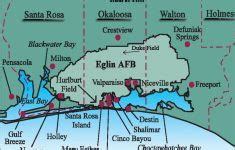 Map Of Hurlburt Field Afb Fl And Surrounding Cities