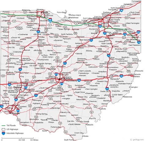 Map Of Northeast Ohio Cities Agnese Latashia