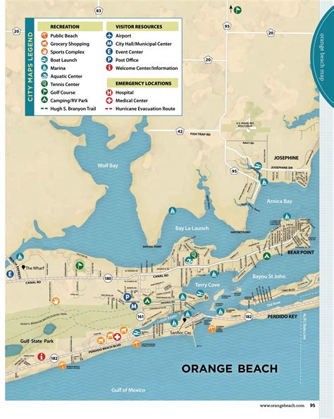 Map Of Orange Beach Alabama Maps For You