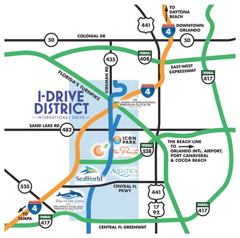 Map Of Orlando Florida International Drive Printable Maps