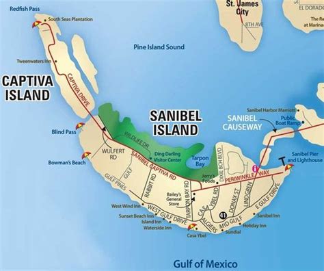 Map Of Sanibel Island Beaches Beach Sanibel Captiva Naples