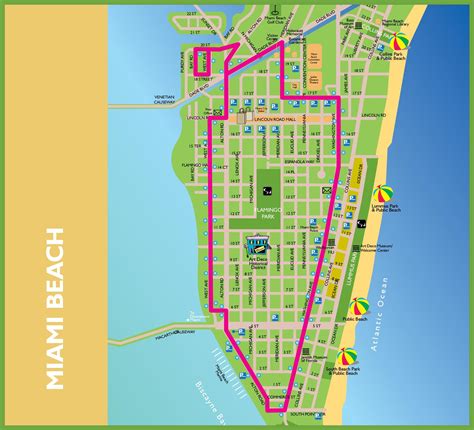 Map Of South Beach Miami Live Beaches