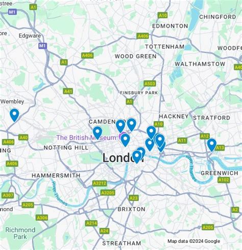 Map Of Travelodges In London