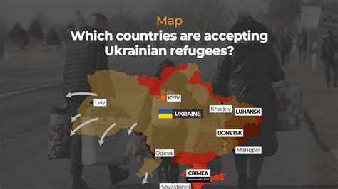 Map Which Countries Are Accepting Ukrainian Refugees Infographic