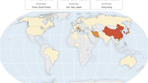 Map Which Countries Have Cdc Travel Advisories Because Of Coronavirus Gbh