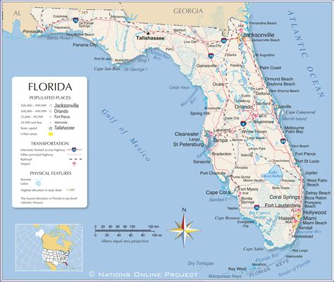 Mapa De La Florida Central