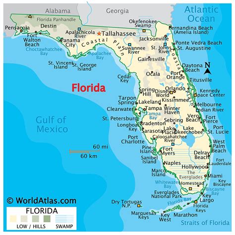 Maps Of Florida Orlando Tampa Miami Keys And More Map Of Florida Panhandle Beaches