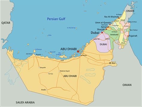 Maps Of Uae Emirates Travel Guide