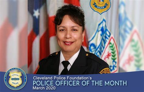 March 2020 Police Officer Of The Month Sergeant Teresa Gomez The Cleveland Police Foundation