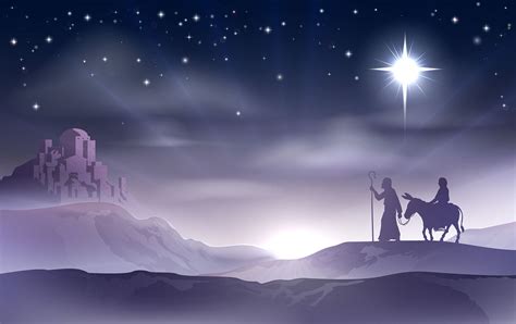 Mary And Joseph Nativity Christmas Illustration Mychurch Sahuarita