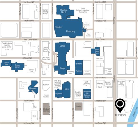 Mayo Clinic Rochester Mn Map Images