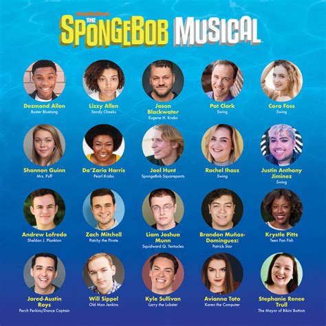 Meet The Cast Of The Spongebob Musical Orlando Family Stage