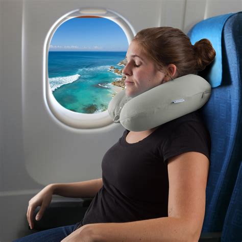 Memory Foam Travel Pillow With Gel That Cools For Head Neck Support