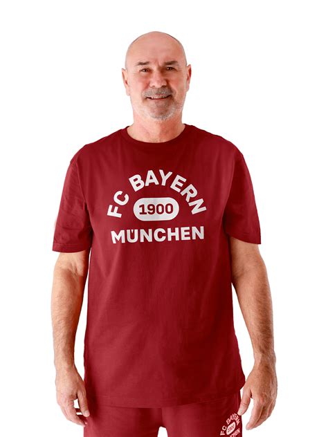 Men Essential 1900 T Shirt Bordeaux Official Fc Bayern Munich Store