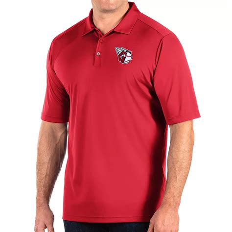 Men S Antigua White Greenville Drive Big Tall Tribute Polo