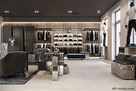 Men S Clothing Store In Kiev On Behance Store Design Interior