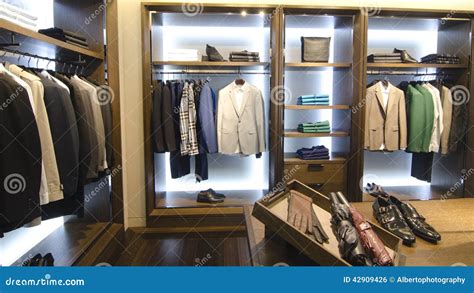 Mens Clothing Store Stock Photo Image Of Boutique Dressing 42909426