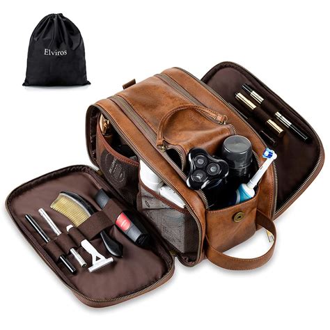 Mens Travel Toiletry Bag Essentials