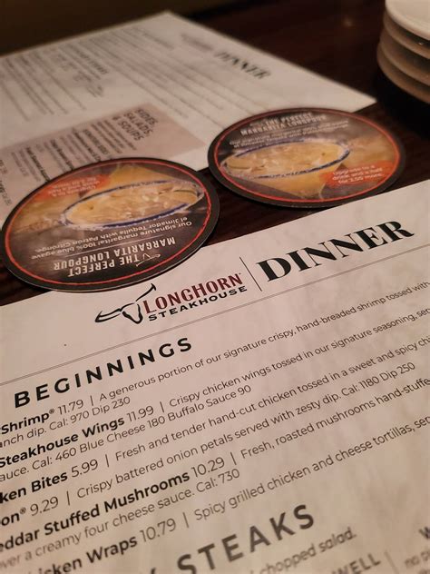 Menu At Longhorn Steakhouse Destin Emerald Coast Pkwy