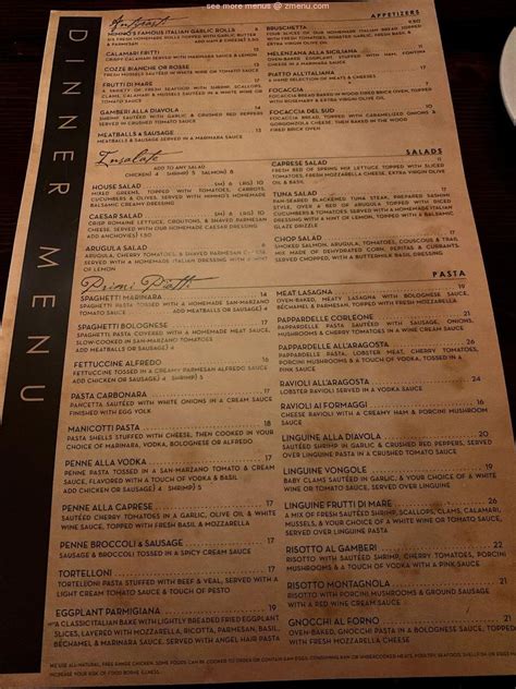 Menu At Mimmo S Ristorante Italiano Pub Bar Destin