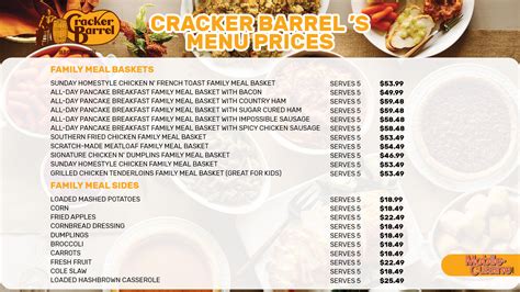 Menu Cracker Barrel Prices