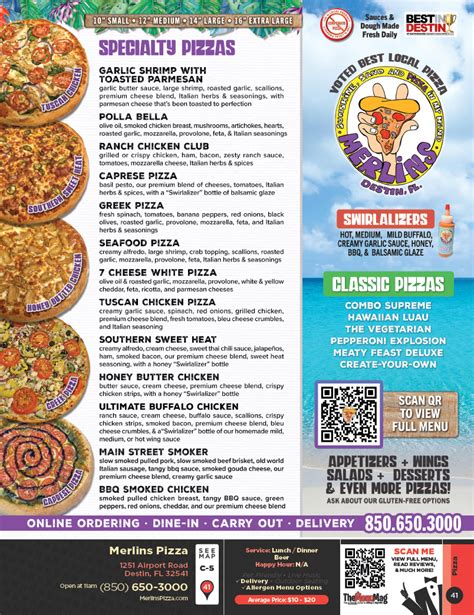 Merlins Pizza Menu Amp Coupons The Menu Mag