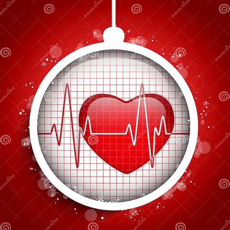 Merry Christmas Doctor Hospital Heart Ball Stock Vector Illustration Of Ornament Merry 34575116