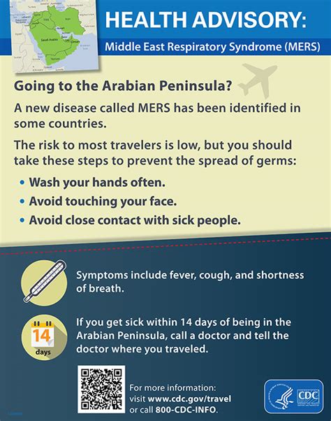 Mers Health Advisory Poster Travelers Amp 39 Health Cdc