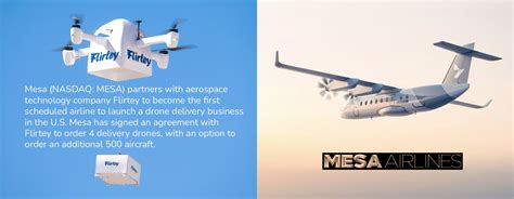 Mesa Air Group Becomes First Scheduled Airline To Launch Drone Delivery