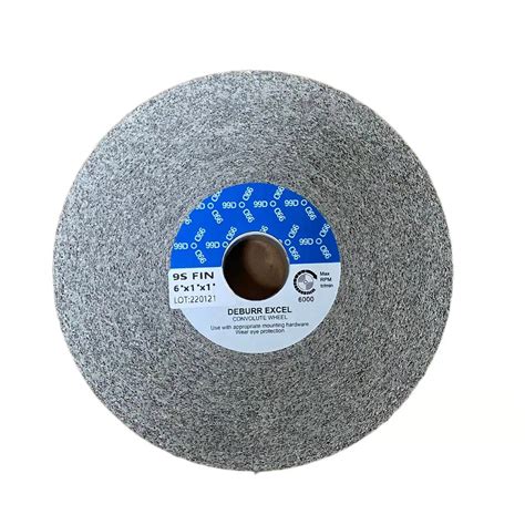 Metal Finishing Convolute Abrasive Wheel Mf 5A Med 12X2x5 For Coarser Surface Finishing On