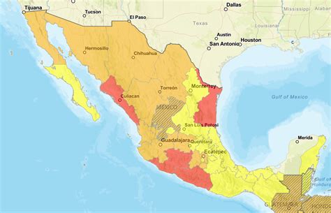 Mexico Danger Map Travel Warnings Updated By State Department Daily News