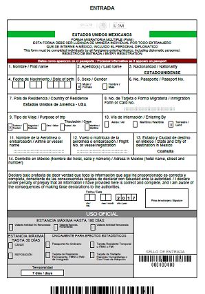 Mexico Travel Documents Sanborn S Mexico Auto Insurance Online