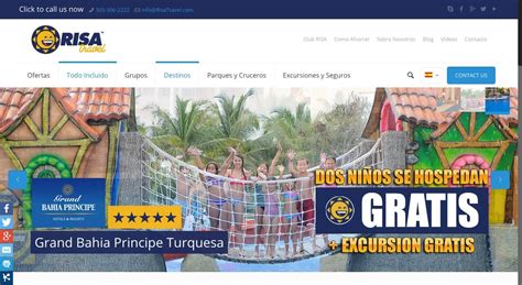 Miami Risa Travel Agency Website Double Infinity