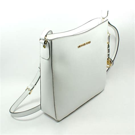 Michael Kors Jet Set Travel Small White Cross Body Bag In White Lyst