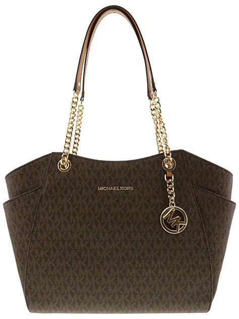 Michael Kors Women S Jet Set Travel Large Chain Shoulder Tote One