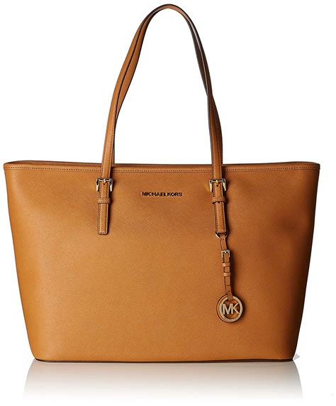 Michael Michael Kors Jet Set Medium Saffiano Leather Travel Tote In