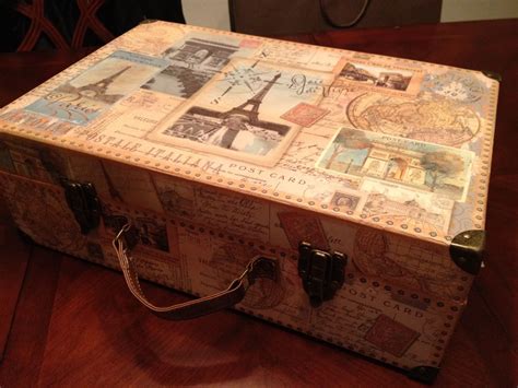 Michaels Cardboard Luggage Box Card Box Wedding Diy Wedding Card Diy