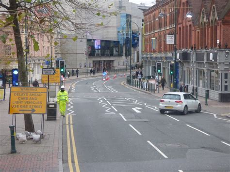 Midland Metro Extension To Five Ways Broad Street Car Turning Into