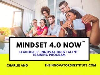 Mindset 4 0 Now Program Ppt