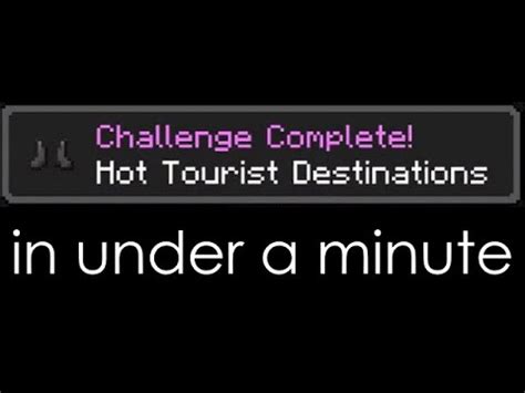 Minecraft Hot Tourist Destinations In 57 Seconds Fwr Youtube