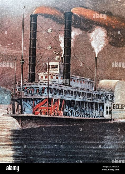 Mississippi River Steamboat Stock Photo Alamy