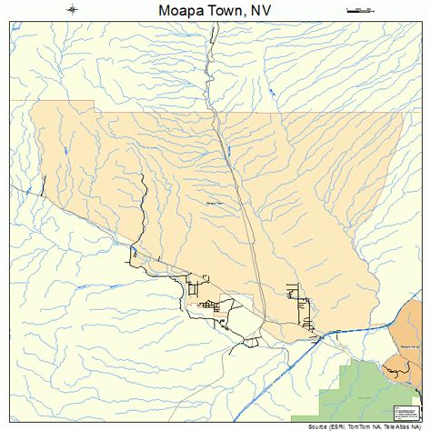 Moapa Town Nevada Street Map 3247840